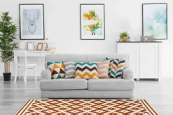 Vloerkleden-Divendo Vloerkleed 300 Ivoor Oranje Now!