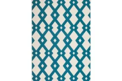 Discount Vloerkleed 100 Ivoor Turquoise Now! Vloerkleden