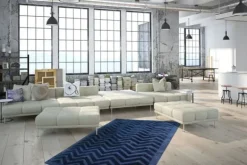 Vloerkleden-Divendo Vloerkleed 410 Marineblauw Luxury