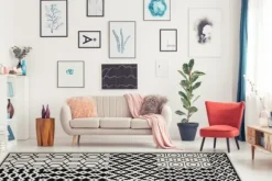 Vloerkleden-Divendo Vloerkleed 325 Multi Zwart Lina