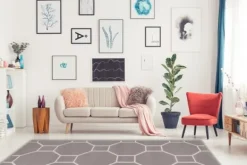 Vloerkleden-Divendo Vloerkleed 125 Taupe Ivoor Lina