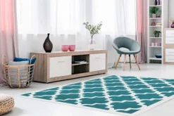 Vloerkleden-Divendo Vloerkleed 2097 Turquoise Manolya