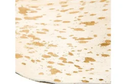 Vloerkleden-Divendo Vloerkleed 110 Wit Goud Fly