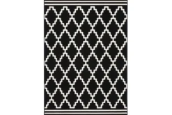 Outlet Vloerkleed 225 Zwart Ivoor Lina Vloerkleden