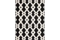 Vloerkleden-Divendo Vloerkleed 100 Zwart Wit Now!