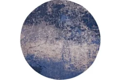 Vloerkleden-Louis de Poortere Vloerkleed Abyss Blue 8629 Mad Men Cracks |