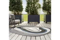 Outlet Vloerkleed Aura Grey 477304 Habitat | Vloerkleden