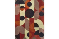 Vloerkleden-Brink & Campman Vloerkleed Cosmo Red Pale Green 95203 Decor |