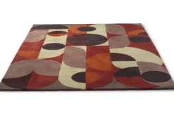 Vloerkleden-Brink & Campman Vloerkleed Cosmo Red Pale Green 95203 Decor |