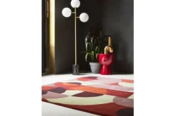 Vloerkleden-Brink & Campman Vloerkleed Cosmo Red Pale Green 95203 Decor |