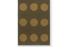 Vloerkleden-Brink & Campman Vloerkleed Festival Dots Olive 495817 Habitat |