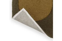 Vloerkleden-Brink & Campman Vloerkleed Festival Dots Olive 495817 Habitat |