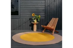 Vloerkleden-Brink & Campman Vloerkleed Festival Round Yellow 496306 Habitat |