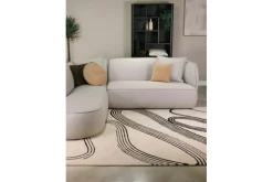 Discount Vloerkleed Flow Sand 91309 Decor | Vloerkleden