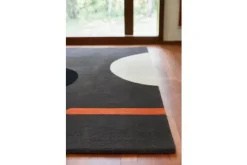 Vloerkleden-Orla Kiely Vloerkleed Graphite 060605 Geo Flower