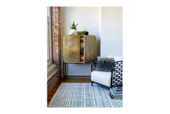 Vloerkleden-Florence Broadhurst Vloerkleed Jade 039808 Tortoiseshell Stripe