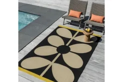 Vloerkleed Noir 463705 Giant Sixties Stem Vloerkleden