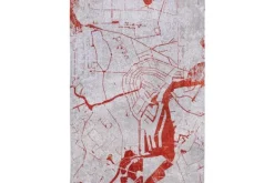 Discount Vloerkleed Orange Cut 9323 Cities | Vloerkleden