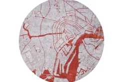 Vloerkleden-Louis de Poortere Vloerkleed Orange Cut 9323 Cities |