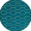 Vloerkleden-Wedgwood Home Vloerkleed Teal 37307 Arris |