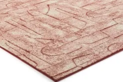 Discount Vloerkleed Warm Red Floorganic FloorArt | Vloerkleden