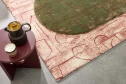 Discount Vloerkleed Warm Red Floorganic FloorArt | Vloerkleden