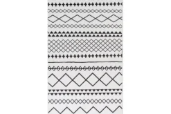 Vloerkleden-Divendo Vloerkleed wit zwart Maya