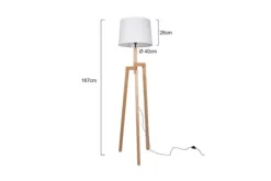 Vloerlamp 7661BE Bess Mexlite Vloerlampen