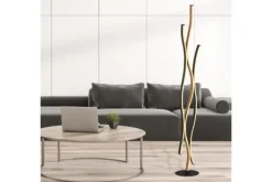 Vloerlampen-Searchlight Vloerlamp 32102-1BK Bloom Swirl