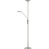 Outlet Vloerlamp Zilver Luna Vloerlampen