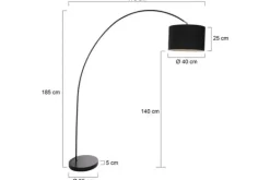 New Vloerlamp 7976ZW Solva Mexlite Vloerlampen