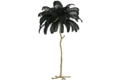 Vloerlampen-Toms Luxury Lights Vloerlamp Zwart Struzzo