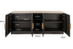 Discount Wandkast 214131 Claremont Opbergkasten