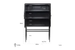 Opbergkasten-Richmond Interiors Wandkast 211254 Mendoza