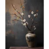 Wandkleden-Urban Cotton Wandkleed Dark Blossom Vase