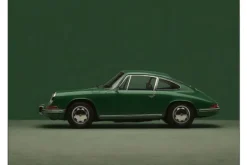 Wandkleden-Urban Cotton Wandkleed Green Porsche
