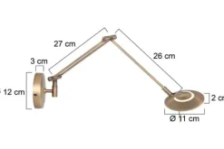 Wandlampen-Steinhauer Wandlamp 2110BR Zodiac