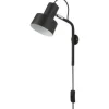 Wandlampen-Searchlight Wandlamp EU60228BK Conical