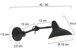 Wandlampen-Steinhauer Wandlamp 2693ZW Anne Kasket