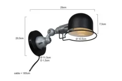 Wandlampen-Steinhauer Wandlamp 7657ZW Davin Mexlite