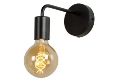 Wandlampen-Lucide Wandlamp Zwart Scott