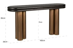 Clearance Wandtafel black rustic 210870 Macaron Wandtafels