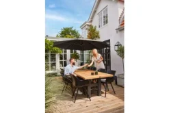 Tuinartikelen- Zweefparasol r300cm Antraciet 14.121.178 Shadowflex